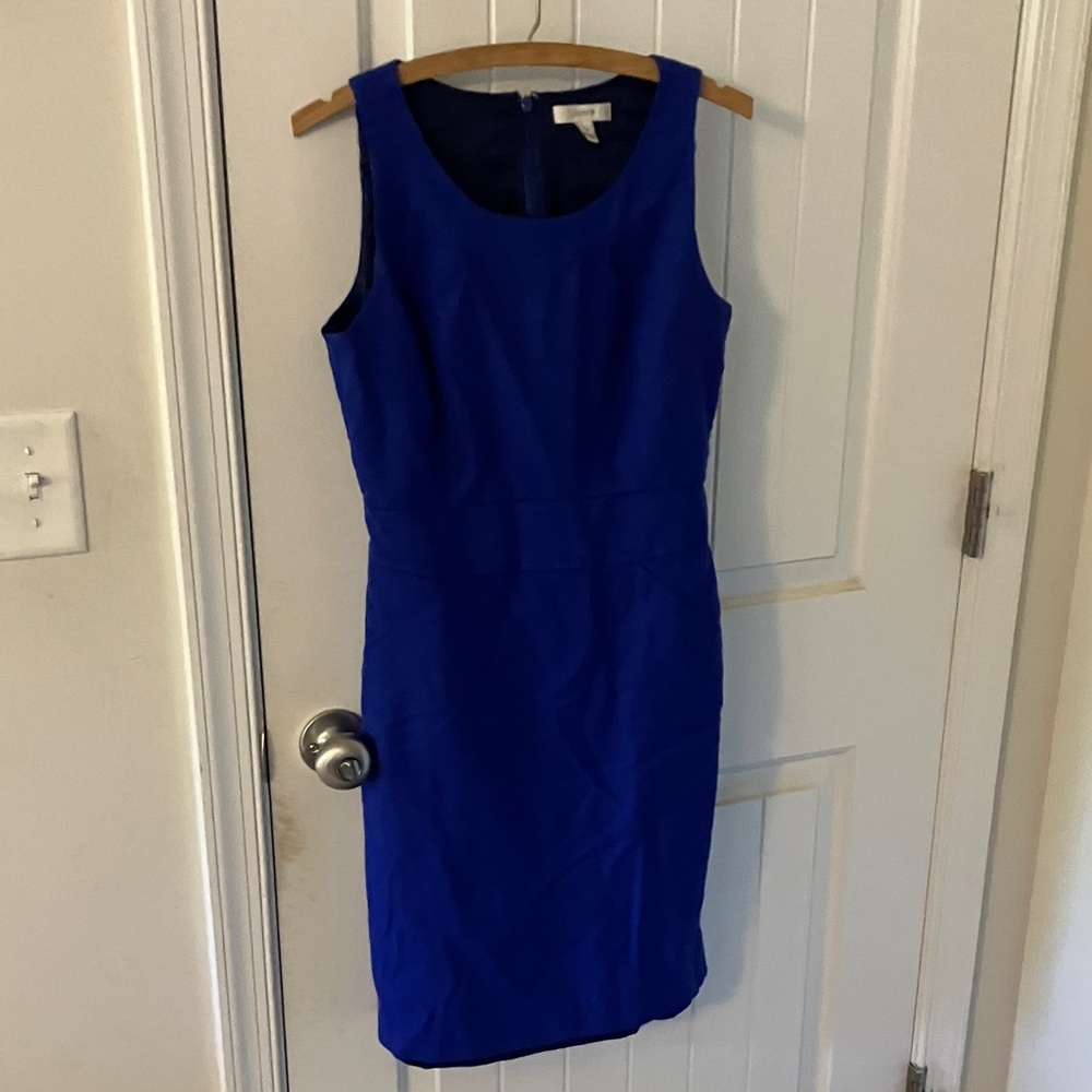 J. Crew Vibrant Blue Midi Dress